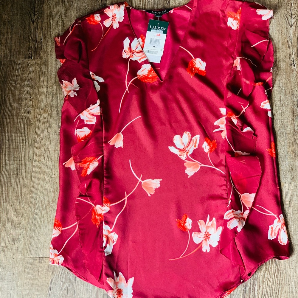 Red Calvin Kelvin Blouse